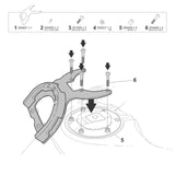 Fixation de Sacoche de Réservoir Click System Cf Moto 800 Mtx - LE PRATIQUE DU MOTARD