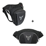 Sacoche de jambe + Sac banane motard multifonction