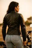Blouson cuir Moto Femme FELINE™ - Cuir Haut de Gamme & Protection CE - LE PRATIQUE DU MOTARD