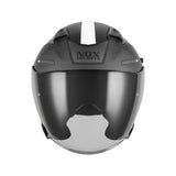 Casque Moto Jet N130 Ekto Noir Mat Blanc | NOX - LE PRATIQUE DU MOTARD