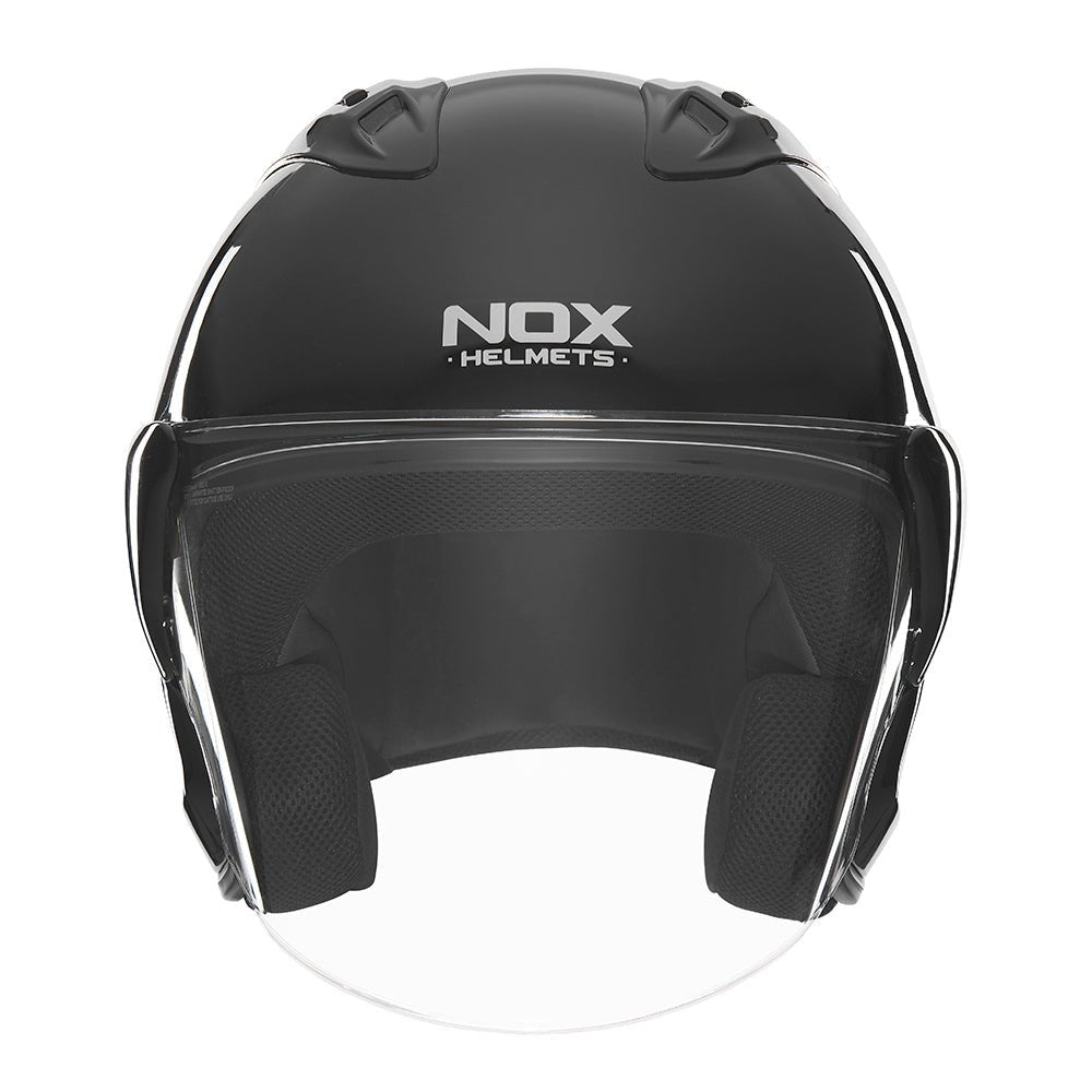 Casque Moto Jet N 220S Noir Brillant | NOX - LE PRATIQUE DU MOTARD