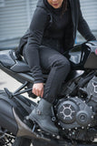 Bottes cuir moto femme Oxford Sofia — portées