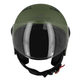 Casque jet S707 Citizen kaki mat — vue de face
