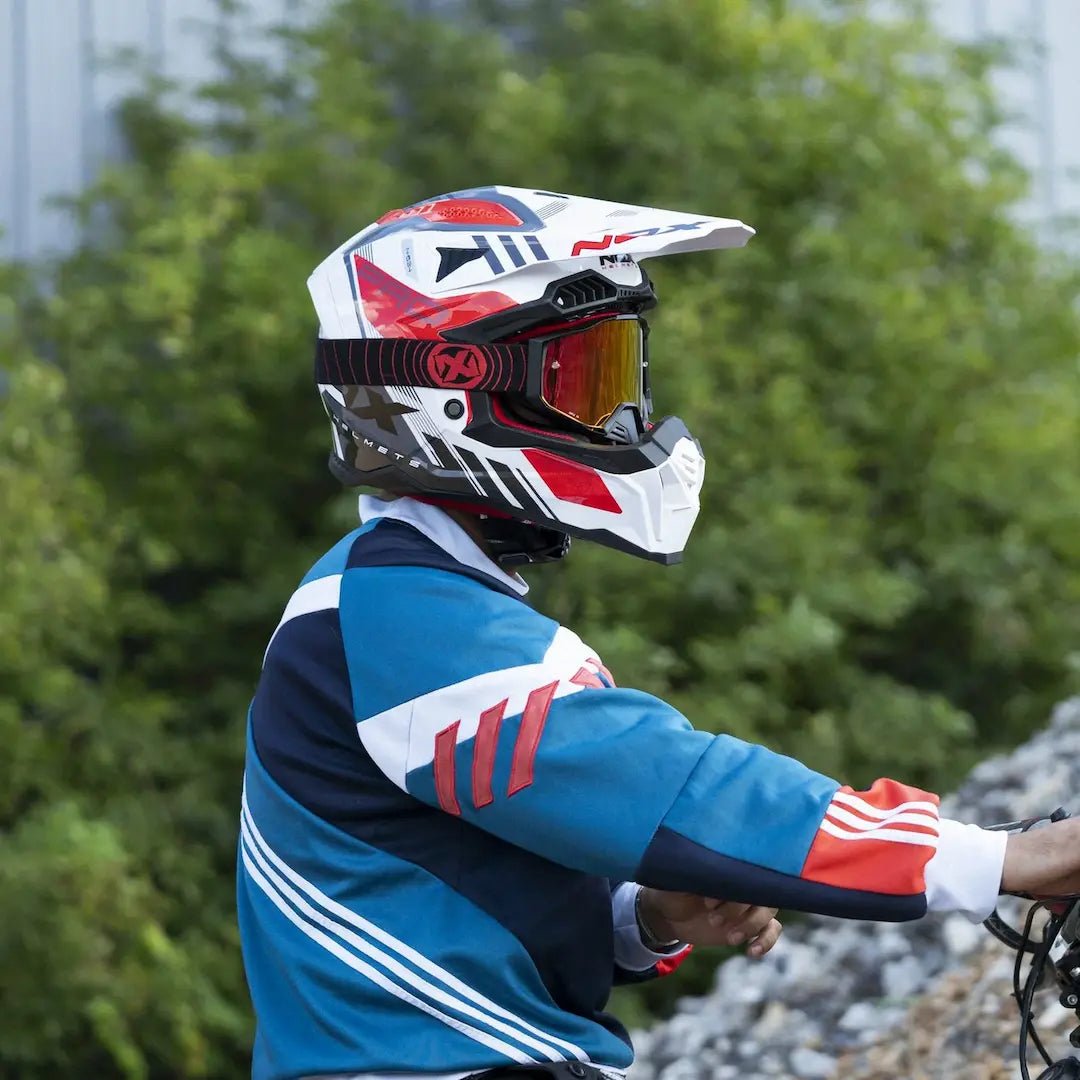 Casque Moto Cross N634 Blanc | NOX - LE PRATIQUE DU MOTARD