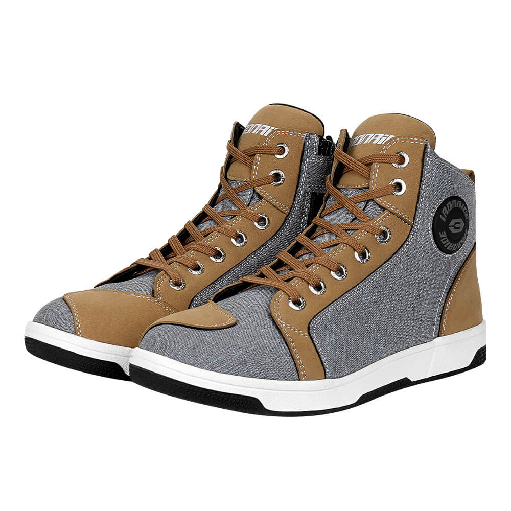 IRONRIDE™ Sneakers Moto Urbaines – Renfort Malléole & Zip - LE PRATIQUE DU MOTARD