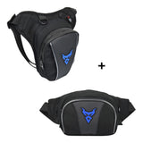 Sacoche de jambe + Sac banane motard multifonction