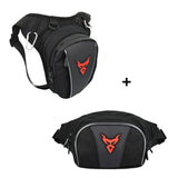Sacoche de jambe + Sac banane motard multifonction
