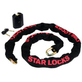 Chaine Antivol Star Locks ROCPAD15 10mm 1m50 avec cadenas