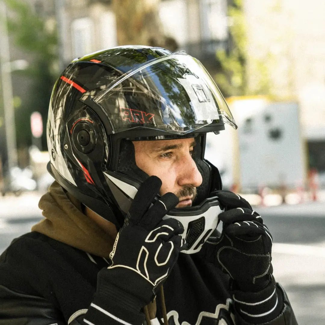 Casque Moto Modulable Spinner Ark Blanc Rose Noir | NOX - LE PRATIQUE DU MOTARD