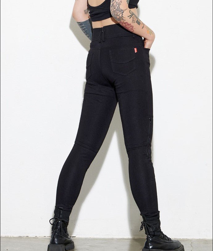Pantalon Moto Femme KEVLAR | Taille Haute - VRODEâą - LE PRATIQUE DU MOTARD
