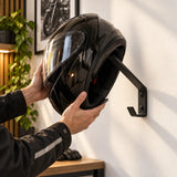 Support de casque moto mural