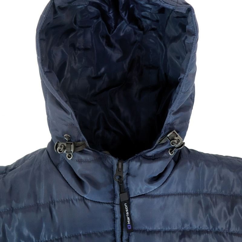 Veste Moto Softshell Homme Harisson Aspen Bleu CE - LE PRATIQUE DU MOTARD
