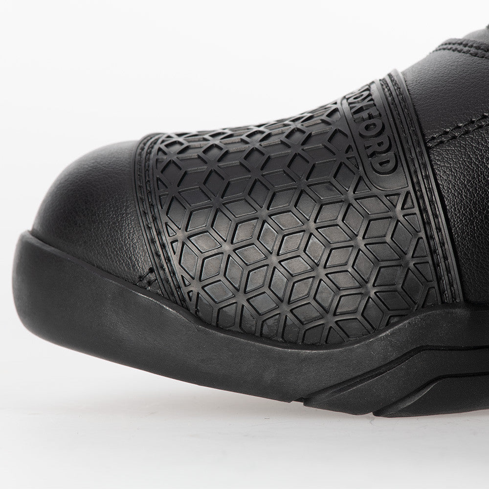 Bottes Moto Homme Oxford Delta 2.0 — Cuir Imperméable Dry2Dry™, Noir