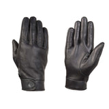 Gants Moto Cuir Perforé Homme Noir — Été, Tactiles CE