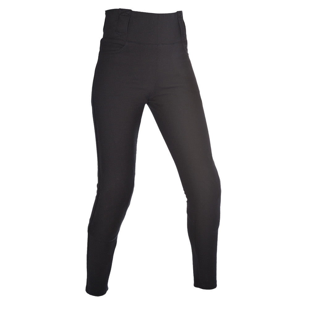 Legging Moto Femme Oxford Super Leggings Noir — Vue Face