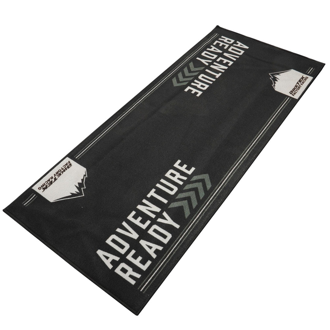 Tapis environnemental moto Adventure Gris 190x80cm pour garage, atelier et paddock