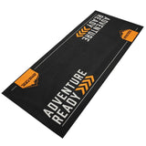 Tapis environnemental moto Adventure Orange 190x80cm pour garage, atelier et paddock