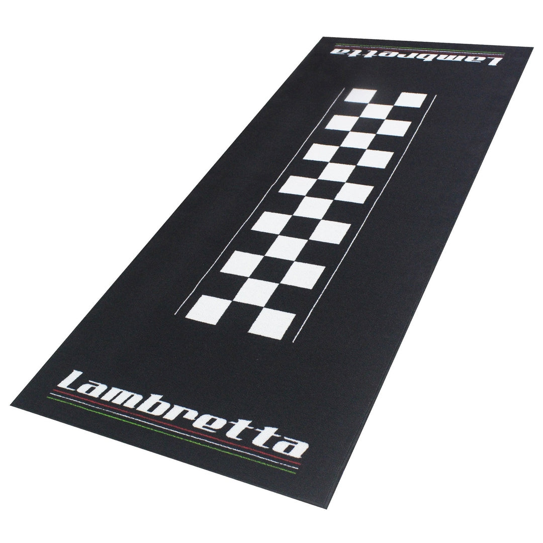 Tapis environnemental moto Lambretta 190x80cm pour garage, atelier et paddock