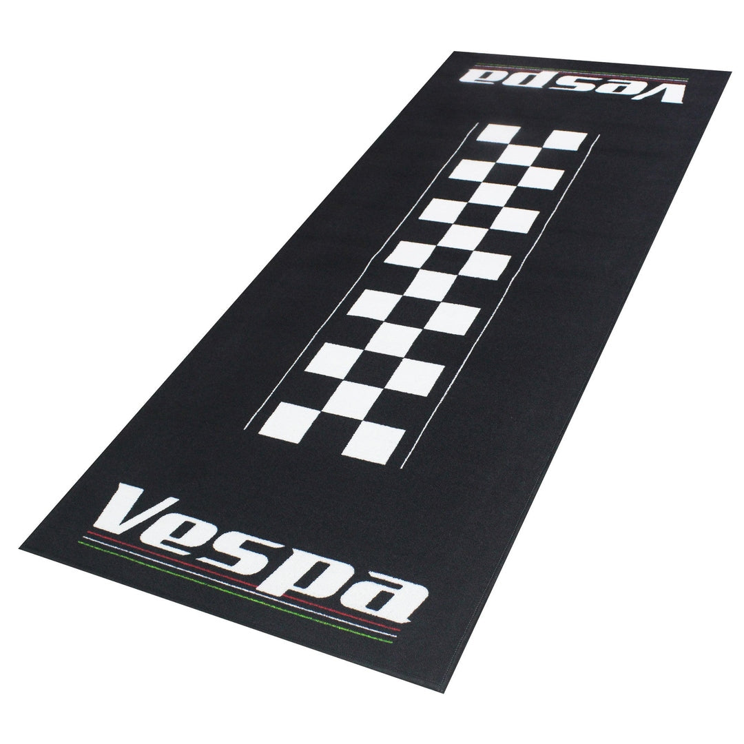 Tapis environnemental moto Vespa 190x80cm pour garage, atelier et paddock