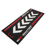 Tapis environnemental moto Rising Sun Rouge 190x80cm pour garage, atelier et paddock