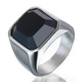 Bague motard pierre noire - LE PRATIQUE DU MOTARD