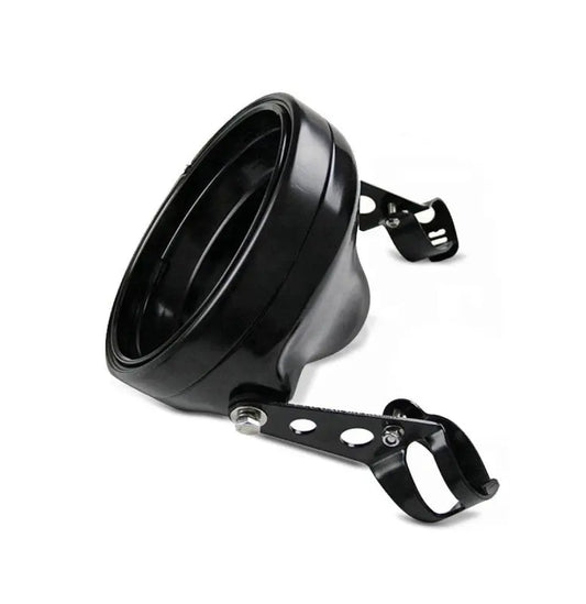 Boîtier pour Phare LED moto 7" Universel + supports de fourche 35-43mm Le Pratique du Motard
