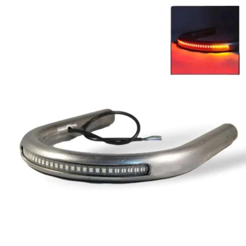 Boucle arriere cafe racer 225mm + éclairage LED Le Pratique du Motard