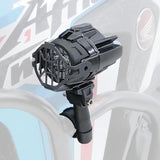 Pack :phare additionnel LED moto avec Rehausse 40mm pour guidons Ø 22mm Le Pratique du Motard