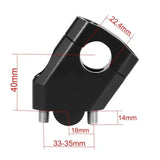 Pack :phare additionnel LED moto avec Rehausse 40mm pour guidons Ø 22mm Le Pratique du Motard
