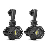Pack :phare additionnel LED moto avec Rehausse 40mm pour guidons Ø 22mm Le Pratique du Motard
