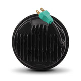 Projecteur LED moto 5,75 pouces avec Adaptateur H4-H13 compatible avec Harley Davidson noir Le Pratique du Motard