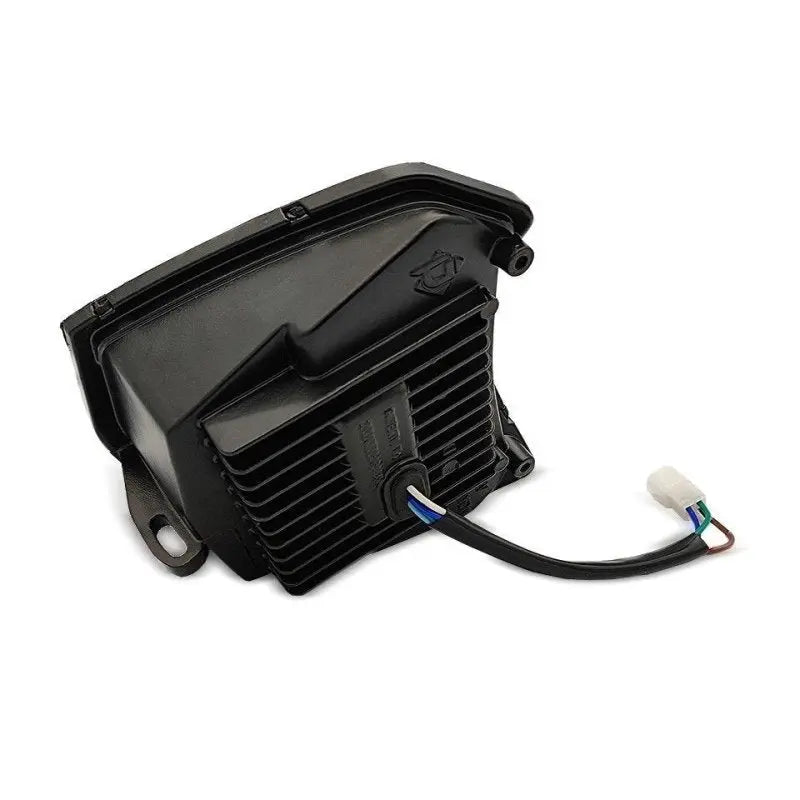 Projecteur LED moto + plaque Enduro Offroad blanc Le Pratique du Motard