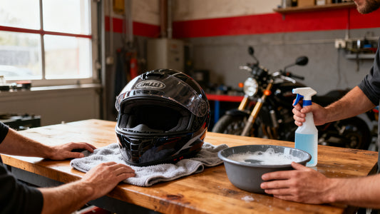 Entretenir son casque moto : nettoyage coque, visière et mousses étape par étape
