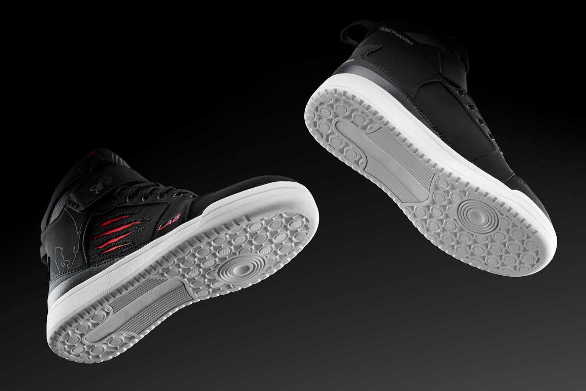 Chaussures Moto Furygan TARMAC D3O® — Homologué CE Noir - Rouge - LE PRATIQUE DU MOTARD