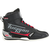 Chaussures Moto Sport Homme | Furygan™ V5 D3O® Noir Blanc Rouge — vue trois quarts