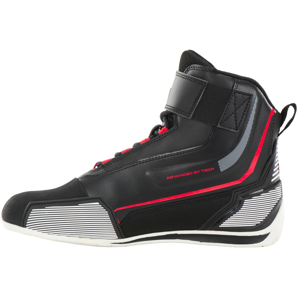 Chaussures Moto Sport Homme | Furygan™ V5 D3O® Noir Blanc Rouge — détail