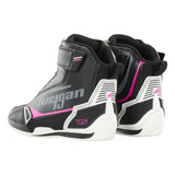 Baskets Moto Femme Homologuées CE | Furygan™ V5 D3O® Lady Noir Blanc Rose — détail