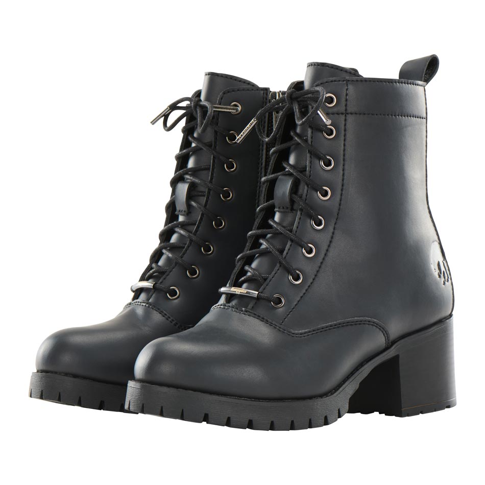 Bottines Moto Femme Étanches | Furygan™ Janis Lady D3O® Evo Noir — détail