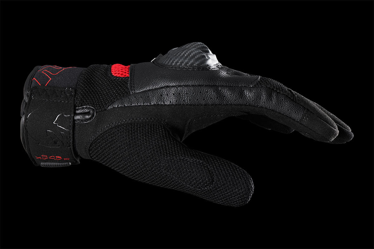 Gants Moto Furygan GALAX EVO Noir - Rouge — Certifié CE - LE PRATIQUE DU MOTARD