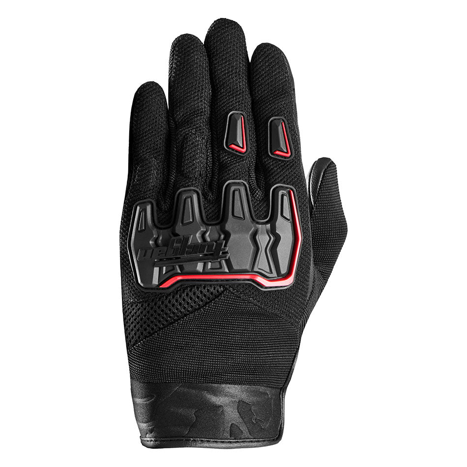 Gants Moto Furygan SHADE Noir - Rouge — Certifié CE - LE PRATIQUE DU MOTARD