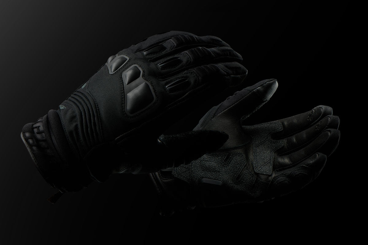 Gants Moto Femme Trail & Adventure Noir — Noir, vue detail 1