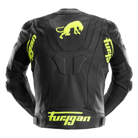 Blouson Moto Furygan RAPTOR EVO 3 — Protection CE Niveau AAA Noir - Jaune stab - LE PRATIQUE DU MOTARD