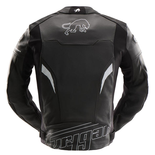 Blouson Moto Furygan HELIX — Protection CE Niveau AAA Noir - Blanc - LE PRATIQUE DU MOTARD