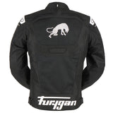 Blouson Moto Furygan ATOM VENTED EVO — Protection CE Niveau A Noir - Blanc - LE PRATIQUE DU MOTARD