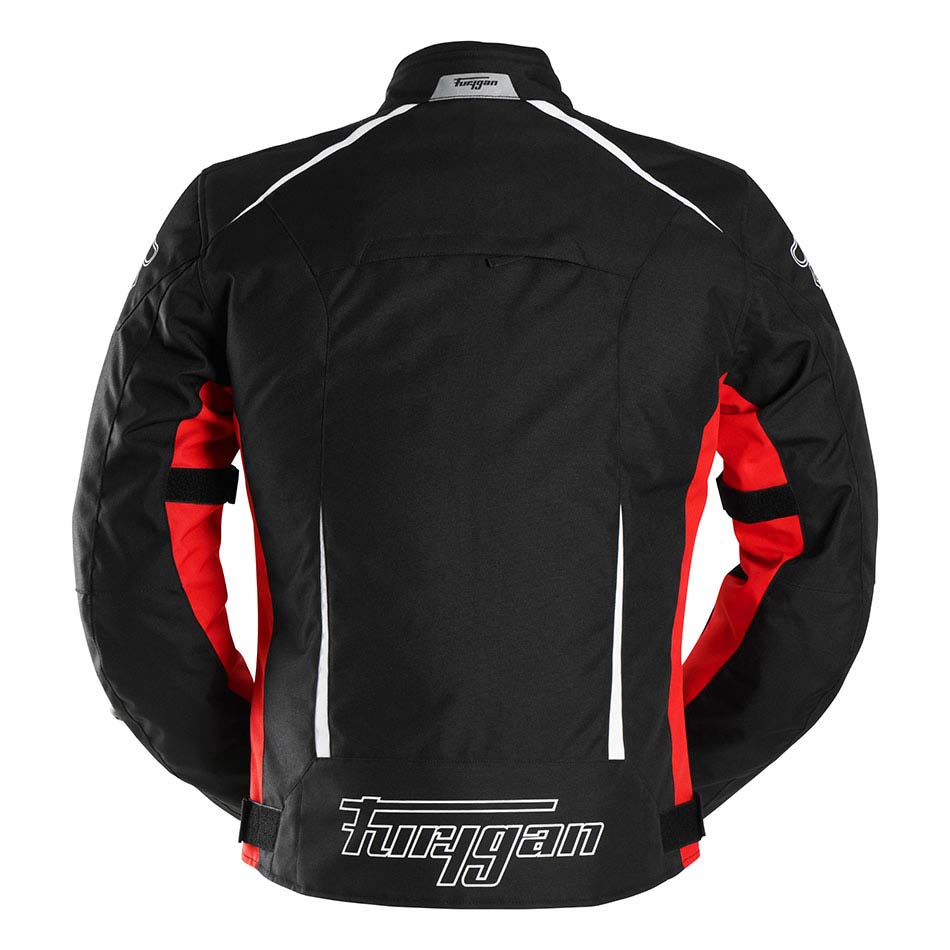 Blouson Moto Furygan YORI — Protection CE Niveau AA Noir - Rouge - Blanc - LE PRATIQUE DU MOTARD