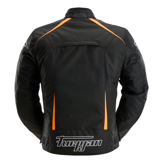 Blouson Moto Furygan YORI — Protection CE Niveau AA Noir - Blanc - Orange stab - LE PRATIQUE DU MOTARD
