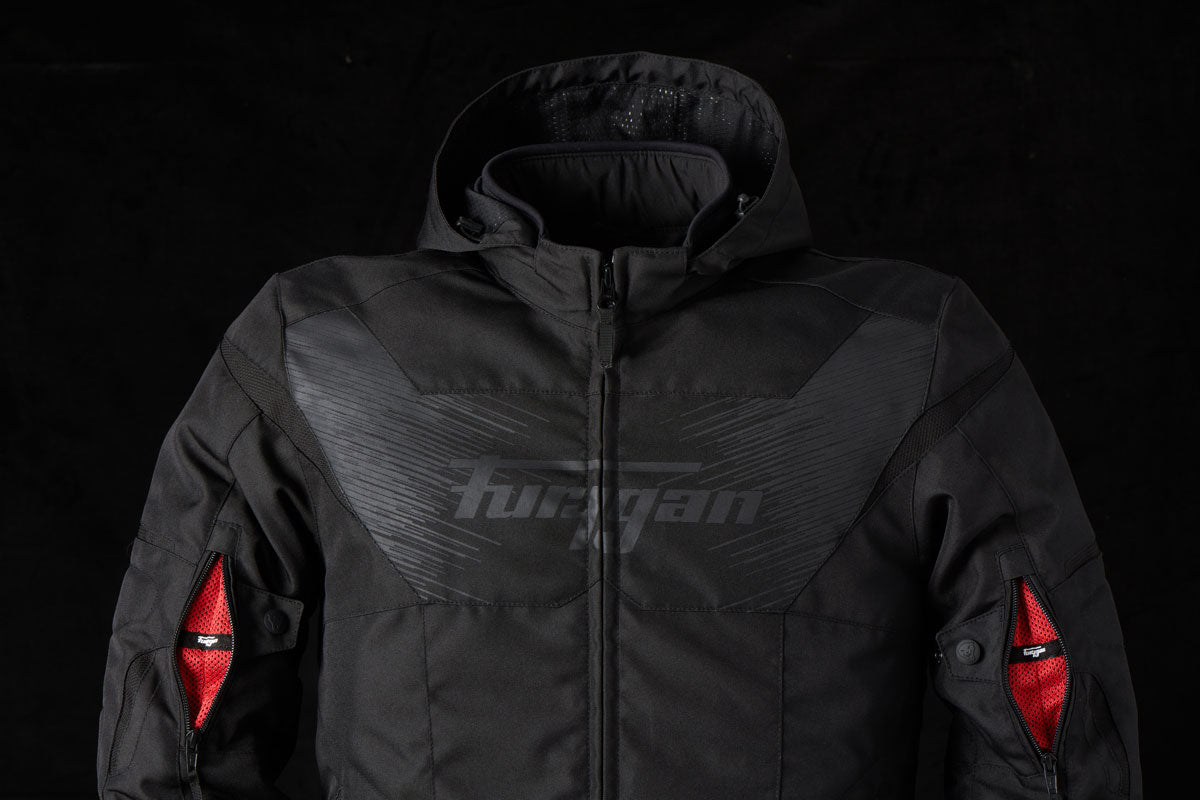 Blouson Moto Furygan SHARD — Protection CE Niveau AA Noir - Noir - LE PRATIQUE DU MOTARD