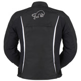Blouson Moto Furygan ODESSA — Protection CE Niveau AA Noir - Blanc - LE PRATIQUE DU MOTARD