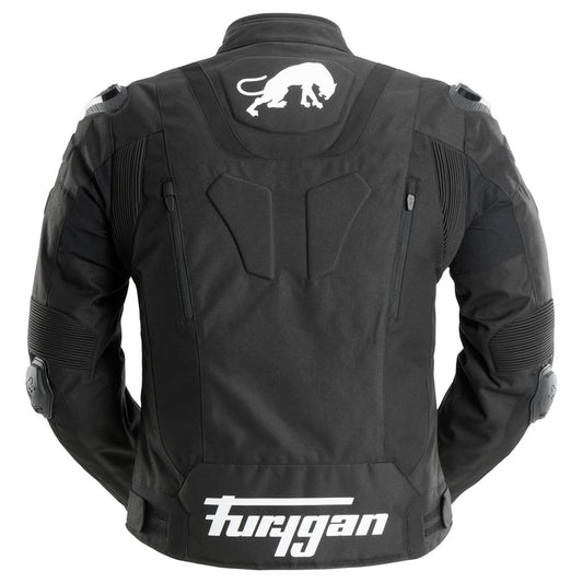Blouson Moto Furygan TX RAPTOR — Protection CE Niveau AA Noir - Blanc - LE PRATIQUE DU MOTARD