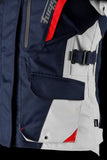 Blouson Moto Furygan APALACHES LADY EVO — Protection CE Niveau AA Bleu - Pearl - Rouge - LE PRATIQUE DU MOTARD